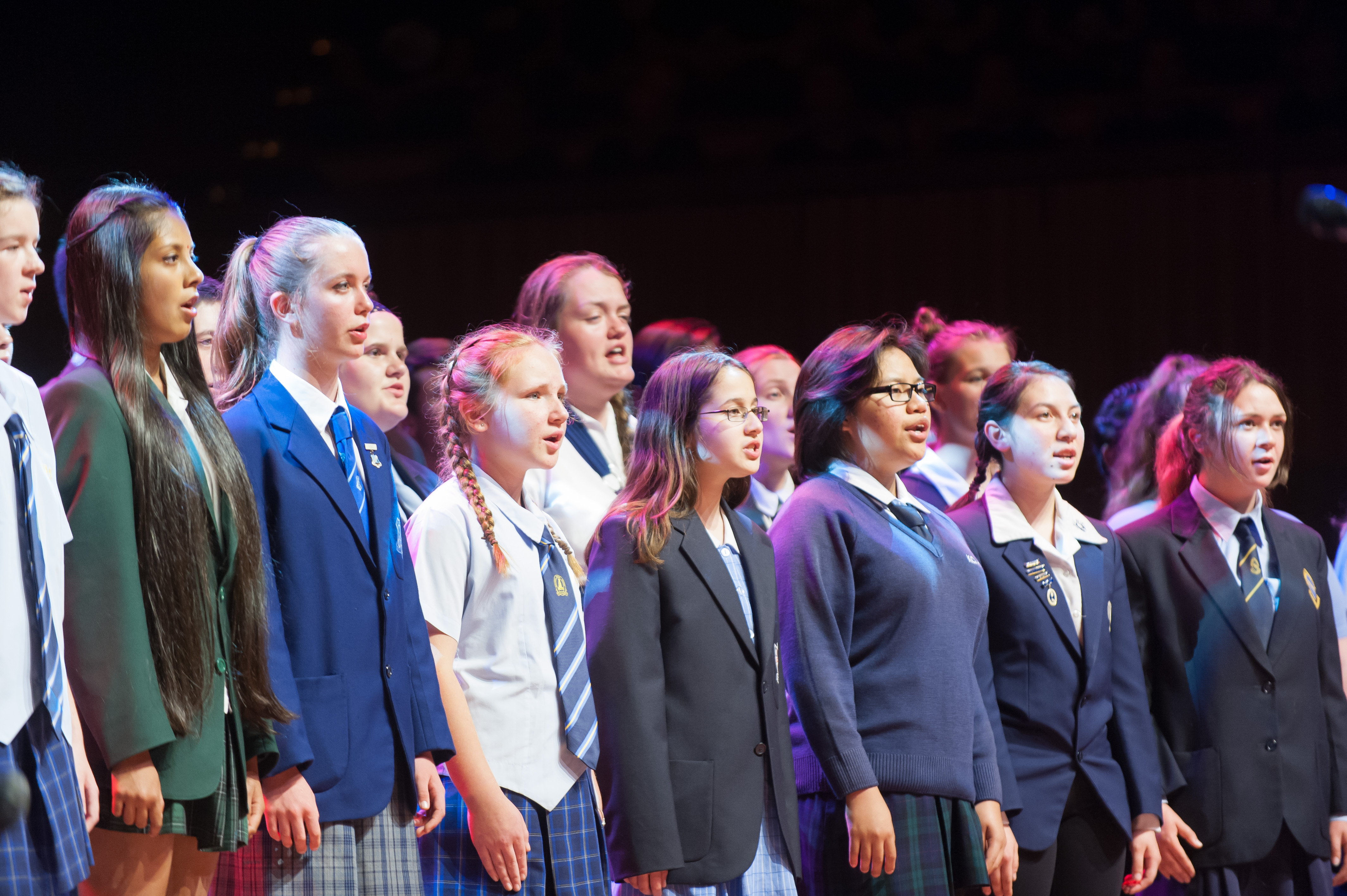 NSW Public Schools State Choir, FoCM 2015, Sydney Opera House, photography by Andrew Lasky